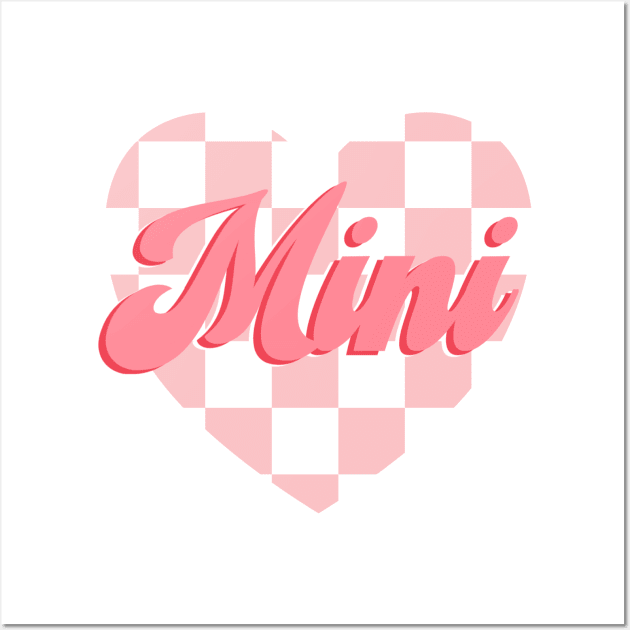 Checkered Heart Mini Wall Art by itskeilabutler
